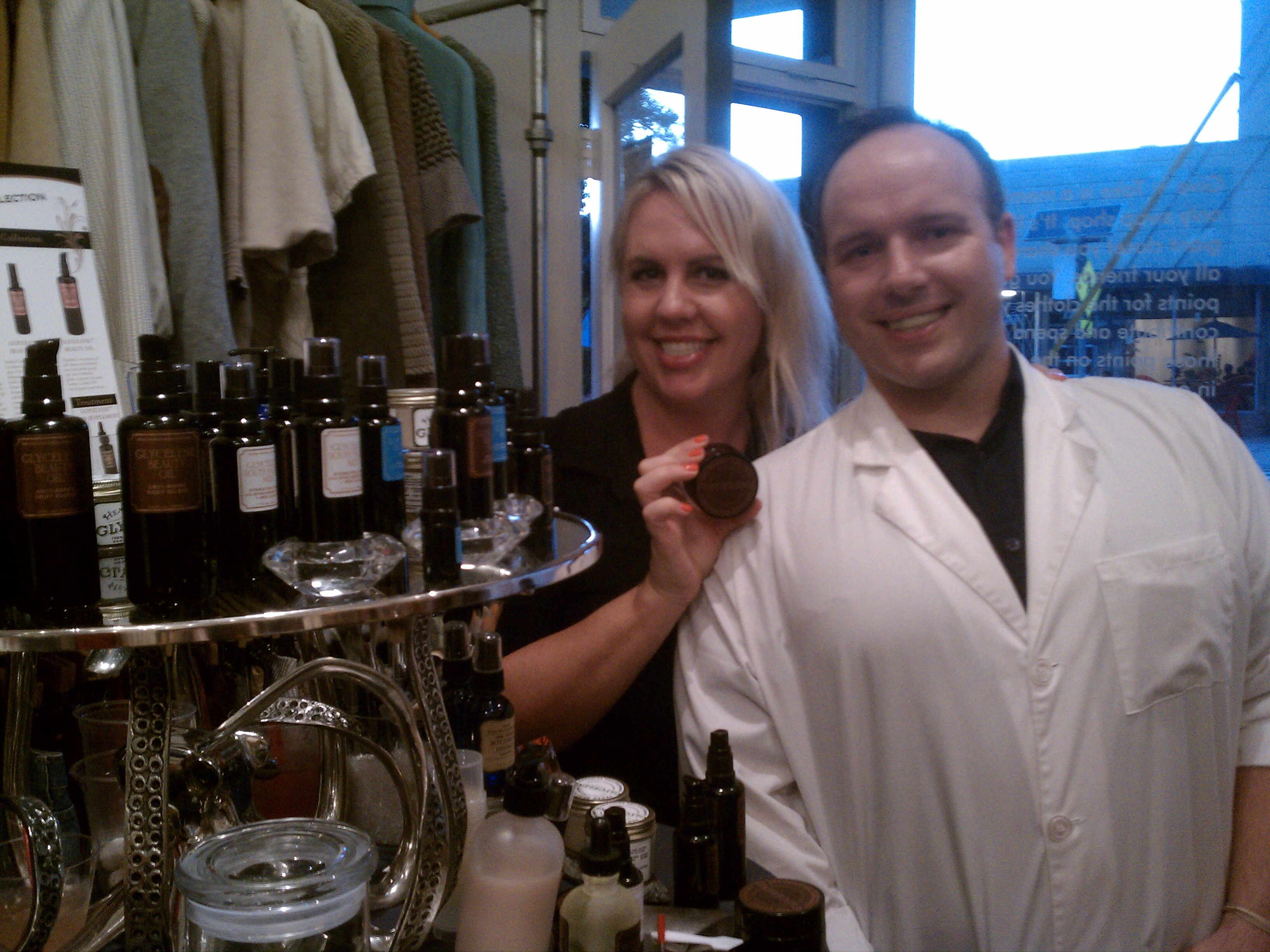 Kim Borio and Eric of Glycelene and their wondrous all-natural products 