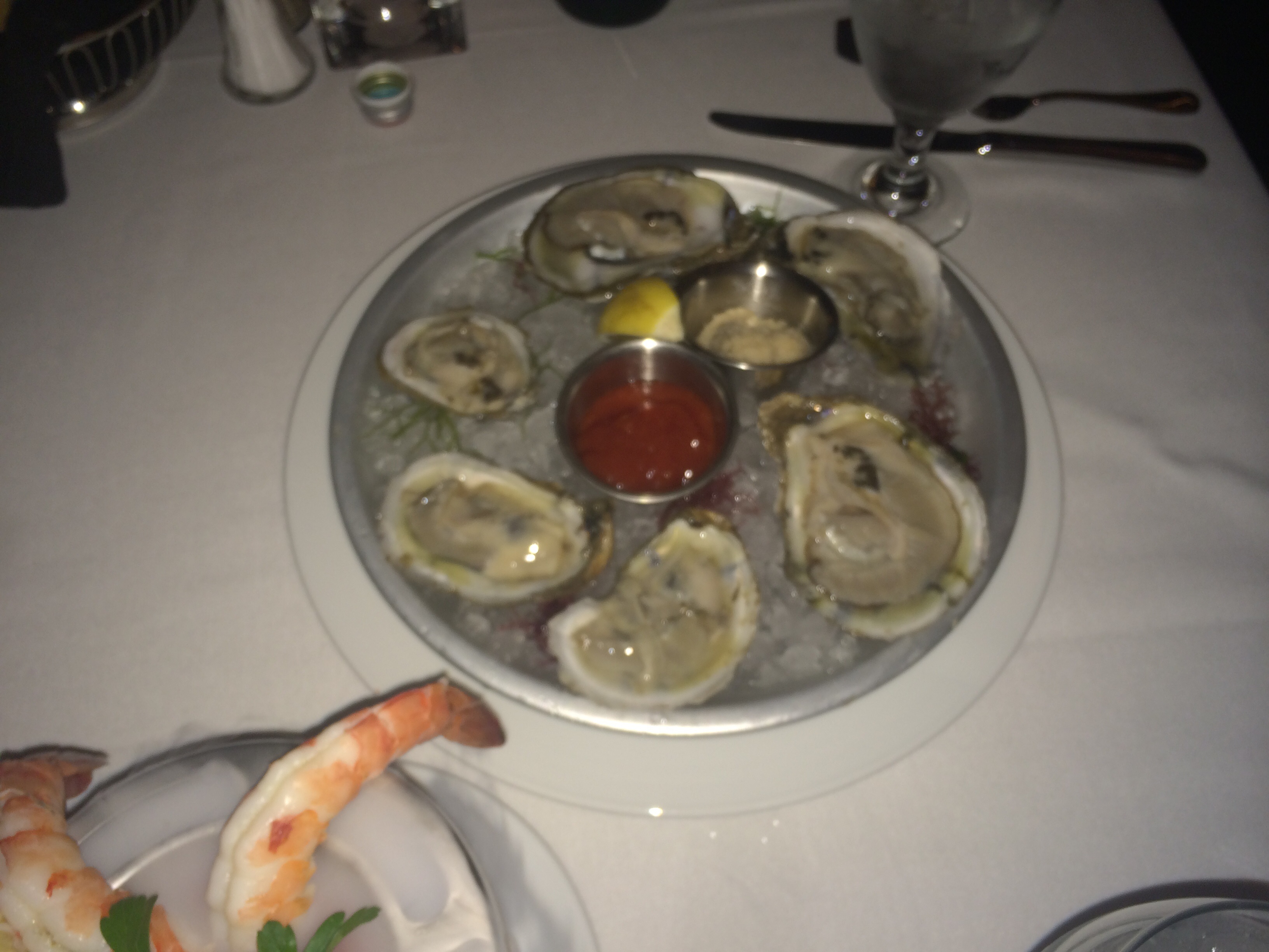 The James River Raw Oysters Appetizer