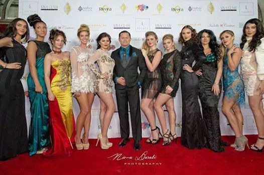 Rivera (center) with models wearing  ÉTÉ's amazing designs. Photo courtesy of Nima Darabi Photography. 