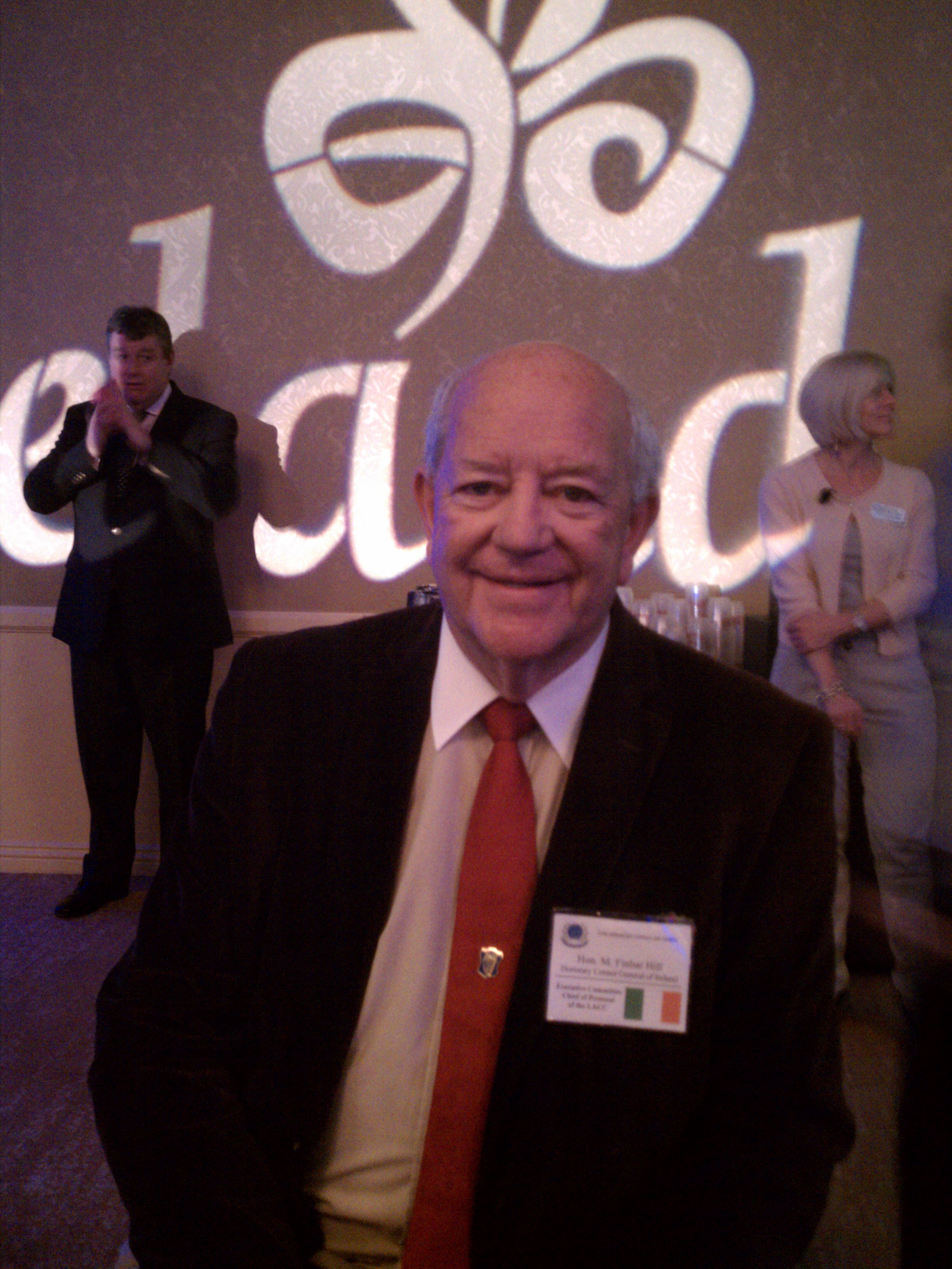 M. Finbar Hill, the honorary Consul General of Ireland and Chief of Protocol of the Los Angeles Consular Corps at the Tourism Ireland Beverly Hilton event. Photo by Vida Ghaffari