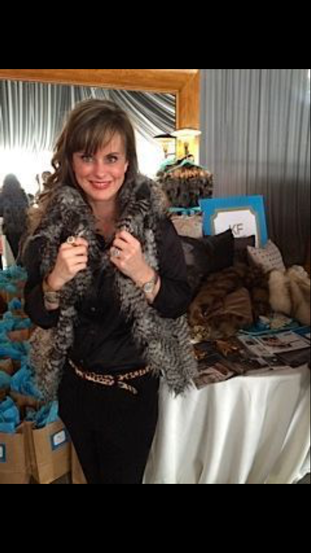 Fashion Forward...lovely Kathy Fielder looking stylish in one of her incredible designs