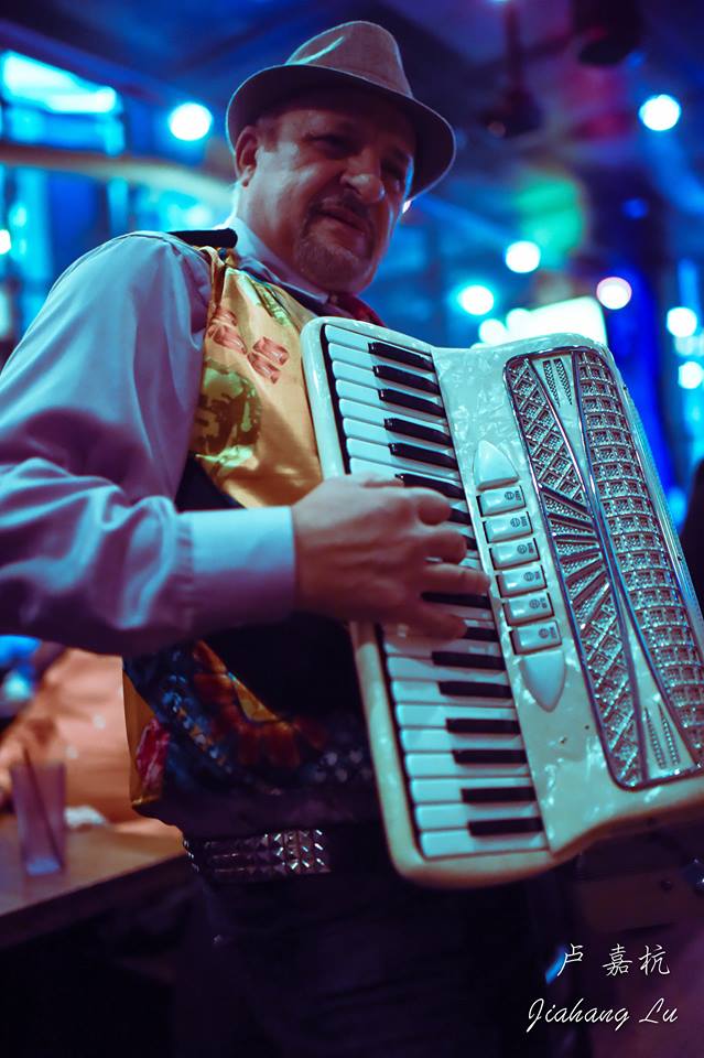 Talented accordion player Isaac Hanna performs for the crowd. Photo courtesy of Jiahang Lu