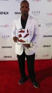 Patriarch in the house...Jacob Taylor, the founder of hip yet dressy shoe line Patriarch shoes with his one page display in this season's GENLUX magazine really rocks his Patriarch shoes. Photo courtesy of Dustin Brown/The Experience
