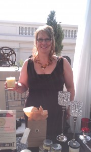 Smell of success..Rosalinde Blake with her wonderfully naturally organic soy candles