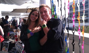 Leyla with Adam Pratt of Radar Watches