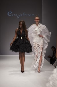 Coco and her model get a standing ovation at the finale of her amazing show
