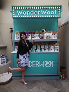 Betsy of Wonderwoof kicks up her heels for her amazing product! 