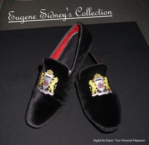 Slip into something more elegant...Eugene Sidney's elegant velvet slippers from his exclusive collection. Photo courtesy of Diana Ligon