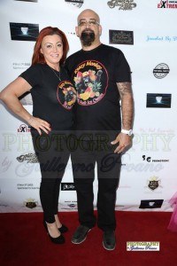 Event sponsors Rita Saba and Kaveh Rabii from Krazy Monkey take a break from serving their amazing 100% fruit ice cream to walk the red carpet. Photo courtesy of Guillermo Proano