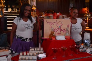 Sweet tooth...Tamara Anderson, the owner of Sugar and Spyked with Kim Monday. 