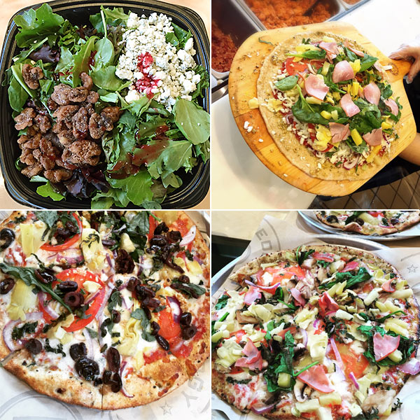 Pieology pizza and salad