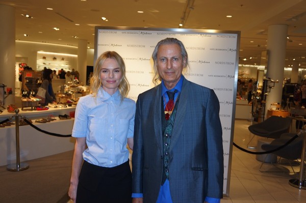 Kate Bosworth with publisher and artist Erwin Glaub at The Grove in Hollywood