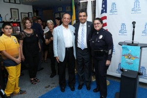  pic 3 Farahanipour with Mayor Delshad and West Los Angeles LAPD Captain Tina Nieto. All photos courtesy of Guillermo Proano