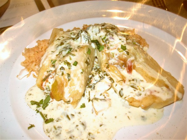 Lobster Tamales at FOH. A great item from the  dineLA menu in downtown Los Angeles