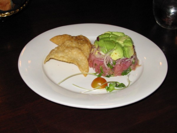 The Tuna Tartar appetizer at la Traviata features fresh avocado, tuna and a touch of habanero pepper. Photo courtesy the Experience Magazine