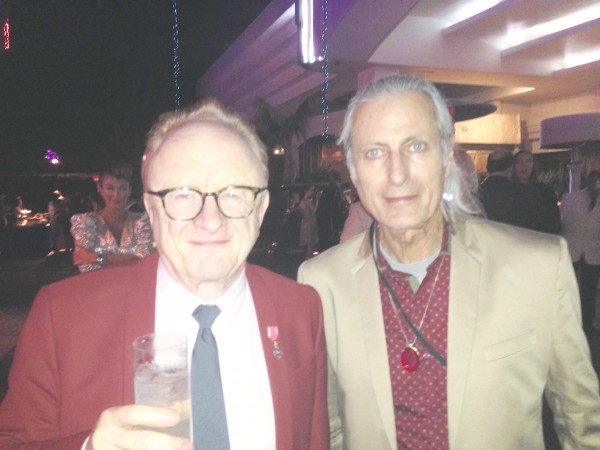 British Invasion visionary Peter Gordon from the 1960s band "Peter and Gordon" with publisher Erwin Glaub. Photo courtesy the Experience Magazine