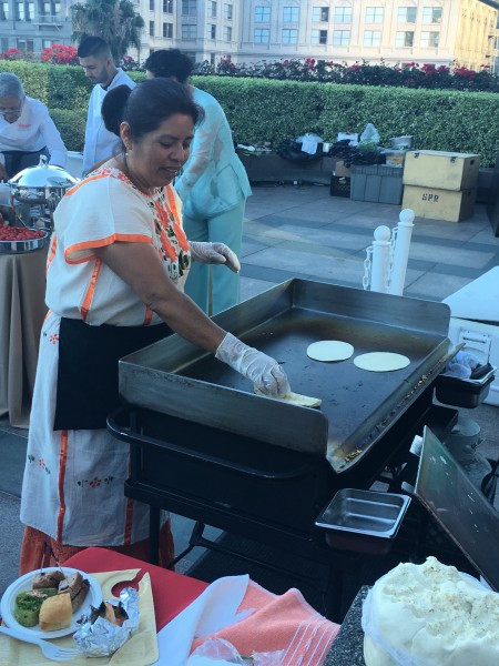 Tortillas were being handmade at the event. Photo courtesy the Experience Magazine 2016