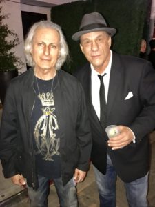 Publisher of the Experience Magazine, Erwin Glaub(L) with actor Robert Davi(R)