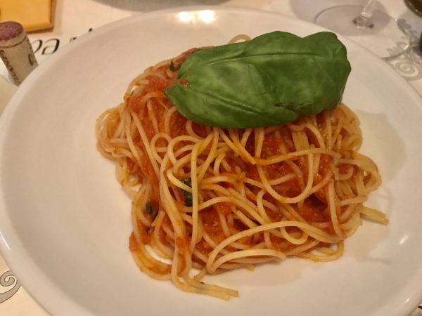 Vegetarian spaghetti 