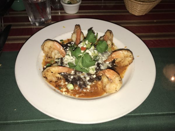 The shrimp enchiladas from the Specials menu